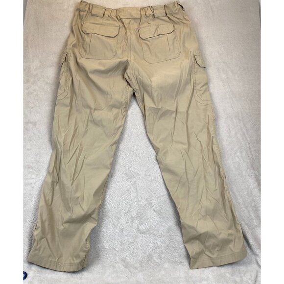 Duluth Trading Co Mens Cargo Pants XL Khaki Flat Front Straight Outdoors Hiking - Picture 10 of 10
